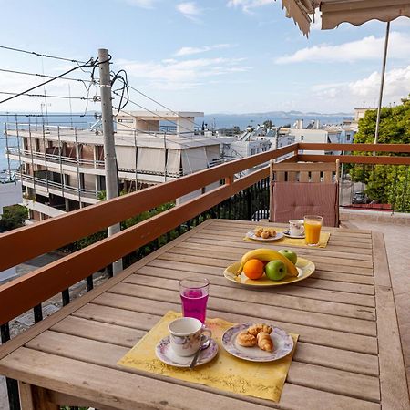 Sea View Apartment 100M From The Beach Saronida Bagian luar foto