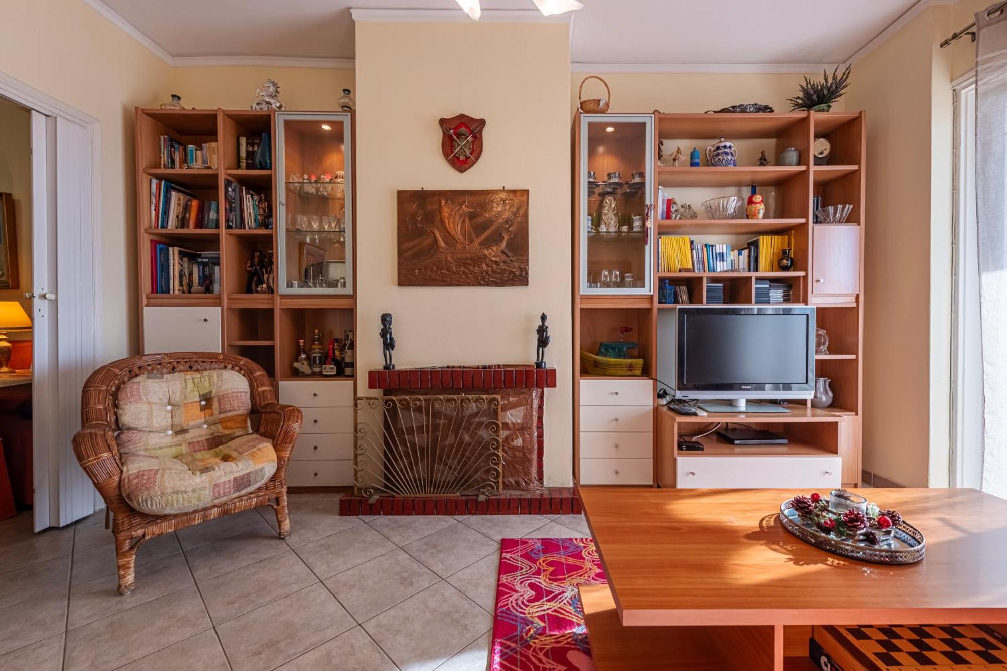 Sea View Apartment 100M From The Beach Saronida Bagian luar foto
